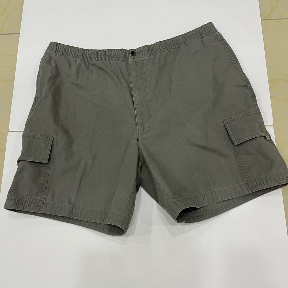 Q Cargo Shorts‎ Green  Zip Size 40 Mens 4 Pockets Cotton